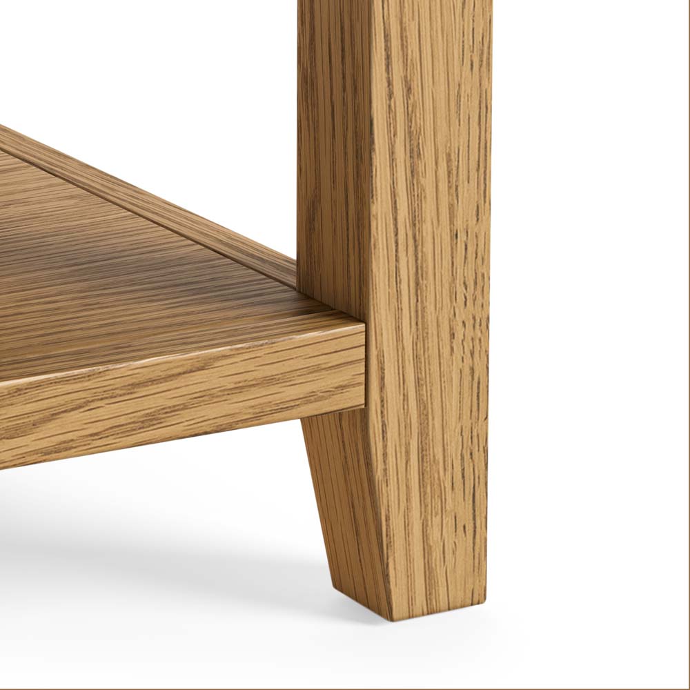 Alderstone Waxed Oak Lamp Table | Assembled | Clearance