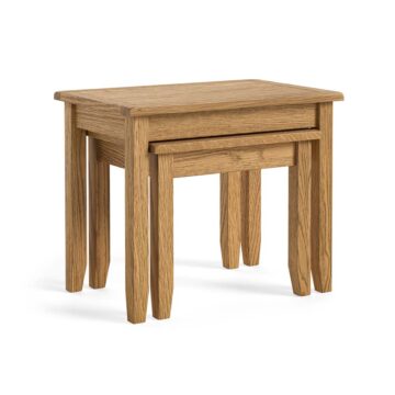 Alderstone Waxed Oak Nest Of Table
