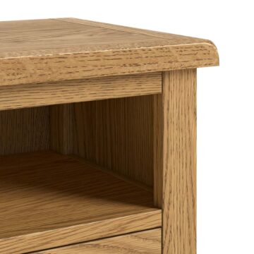 Alderstone Waxed Oak Small Tv Unit | Assembled