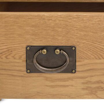 Alderstone Waxed Oak Corner Tv Unit | Assembled