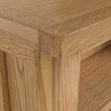 Alderstone Waxed Oak Low Bookcase | Clearance
