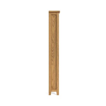 Alderstone Waxed Oak Slim Bookcase