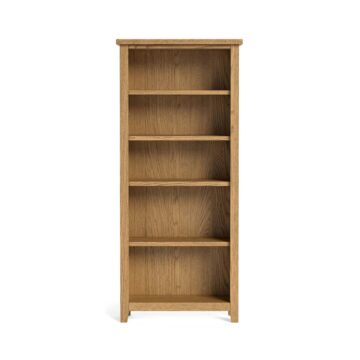 Alderstone Waxed Oak Large Bookcase