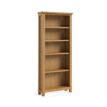 Alderstone Waxed Oak Large Bookcase