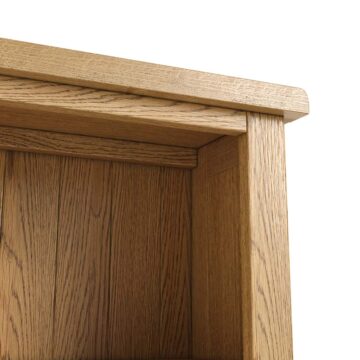 Alderstone Waxed Oak Large Bookcase