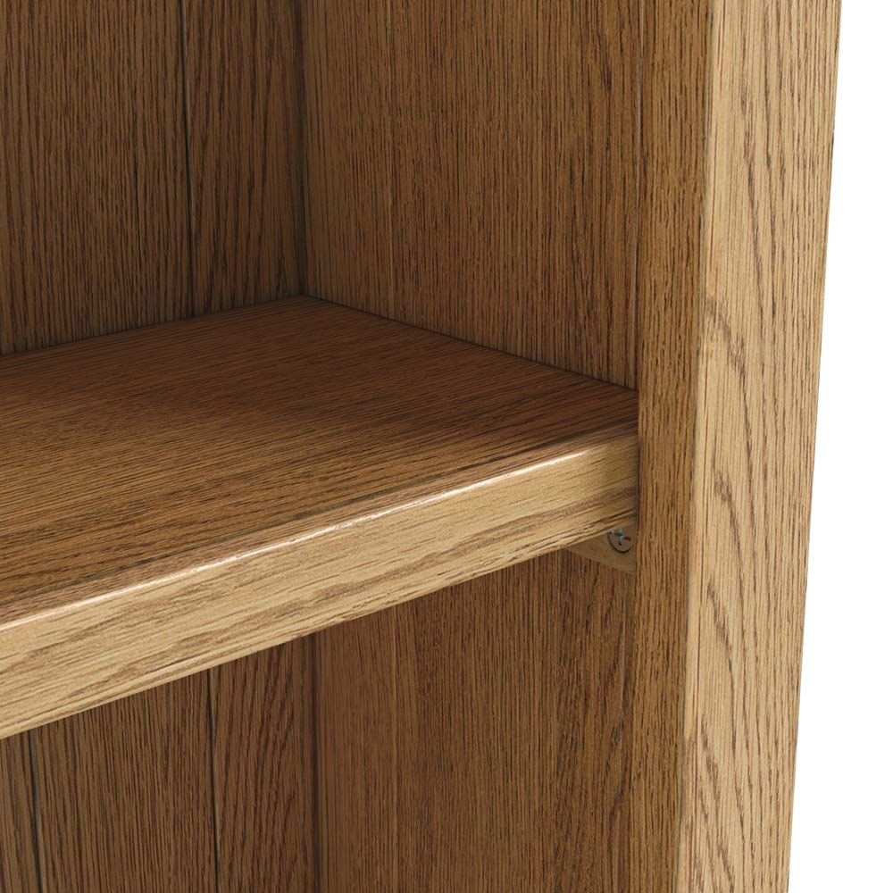 Alderstone Waxed Oak Large Bookcase