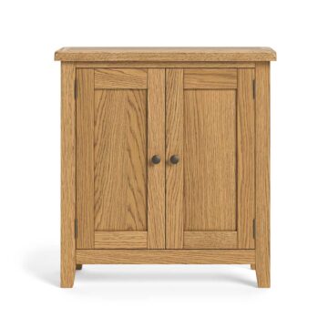 Alderstone Waxed Oak Small Cabinet 2 Doors | Assembled | Clearance