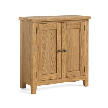 Alderstone Waxed Oak Small Cabinet 2 Doors | Assembled | Clearance