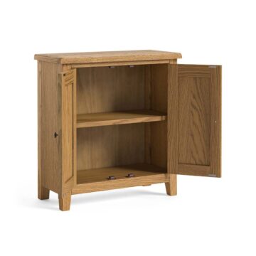 Alderstone Waxed Oak Small Cabinet 2 Doors | Assembled | Clearance