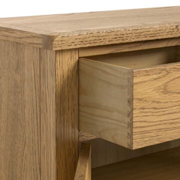 Alderstone Waxed Oak 3 Door 3 Drawer Large Sideboard | Assembled