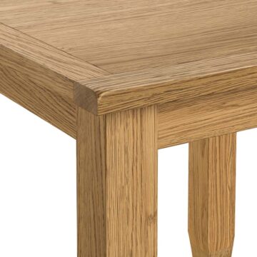 Alderstone Waxed Oak Square Fixed Top Dining Table