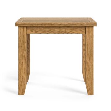 Alderstone Waxed Oak Square Extending Dining Table | 85cm – 170cm