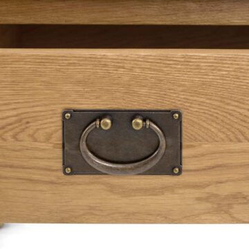 Alderstone Waxed Oak 1 Drawer Laptop Desk
