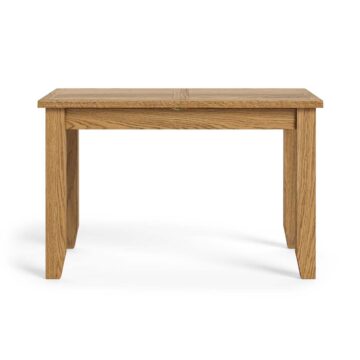 Alderstone Waxed Oak Compact Extending Dining Table | 120cm – 165cm