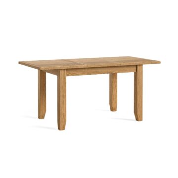 Alderstone Waxed Oak Compact Extending Dining Table | 120cm – 165cm