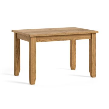Alderstone Waxed Oak Compact Extending Dining Table | 120cm – 165cm