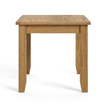 Alderstone Waxed Oak Compact Extending Dining Table | 120cm – 165cm