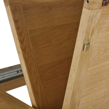 Alderstone Waxed Oak Compact Extending Dining Table | 120cm – 165cm