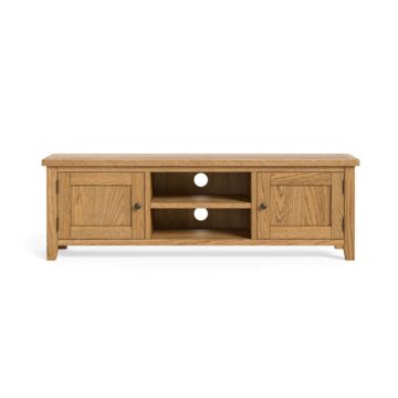 Alderstone Waxed Oak Tv Unit 150cm | Assembled