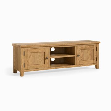 Alderstone Waxed Oak Tv Unit 150cm | Assembled