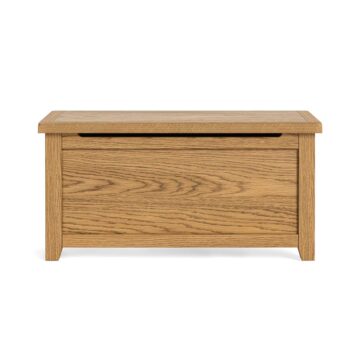 Alderstone Waxed Oak Blanket Box | Assembled