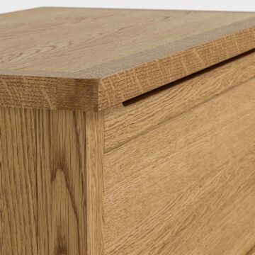 Alderstone Waxed Oak Blanket Box | Assembled