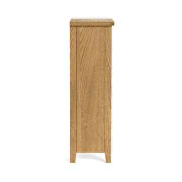 Alderstone Waxed Oak Tallboy With Basket | Assembled