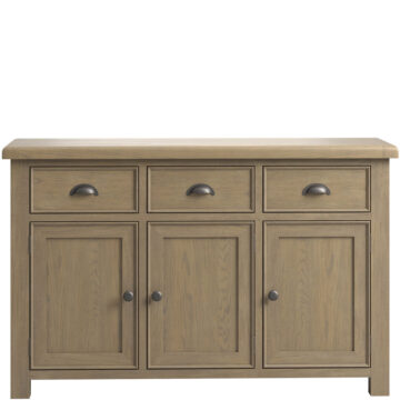 Heritage Oak 3 Door 3 Drawer Large Sideboard | Assembled