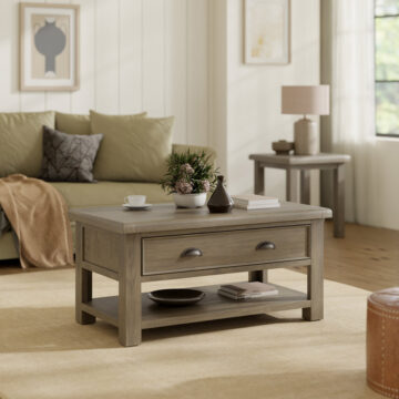 Heritage Oak Coffee Table With Drawer