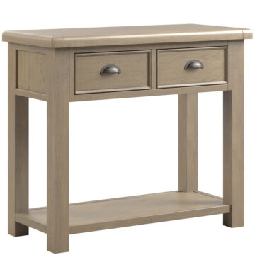 Heritage Oak 2 Drawer Console Table