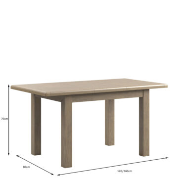 Heritage Oak Extending Dining Table | 120 – 160cm