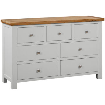 Wynyard Grey 3 Over 4 Chest of Drawers | Assembled
