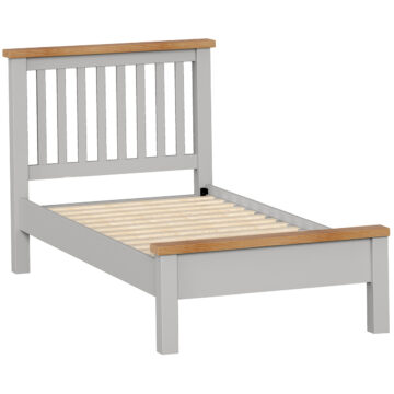 Wynyard Grey Single 3′ Slatted Bed Frame