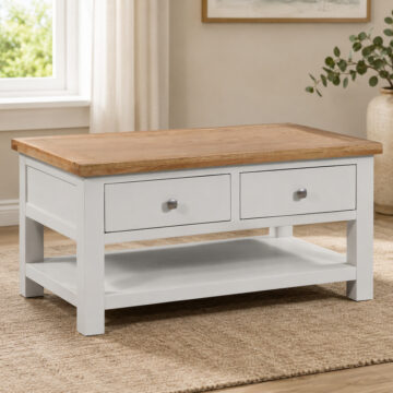 Wynyard Grey Coffee Table With 2 Drawers