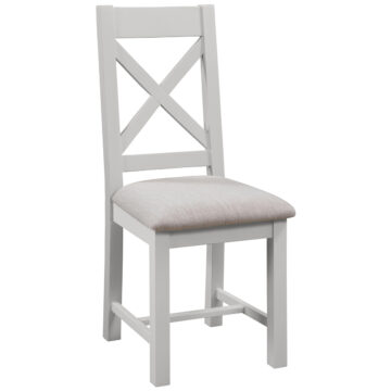 Wynyard Grey Cross Back Dining Chair | Assembled