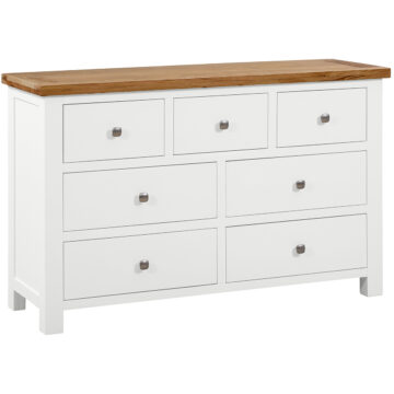 Wynyard White 3 Over 4 Chest of Drawers