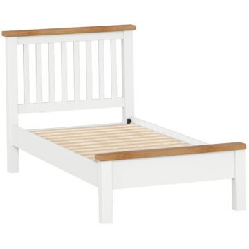 Wynyard White Slatted 3′ Single Bed Frame