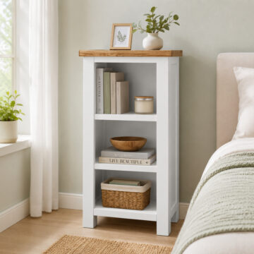 Wynyard White Small Bookcase