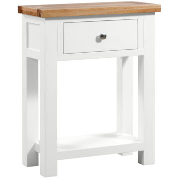 Wynyard White 1 Drawer Small Console Table