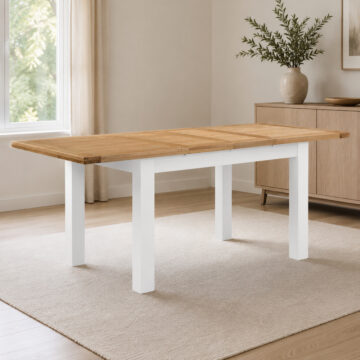 Wynyard White Medium Extending Dining Table | 132cm - 165cm