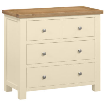 Wynyard Ivory 2 Over 2 Chest of Drawers | Assembled