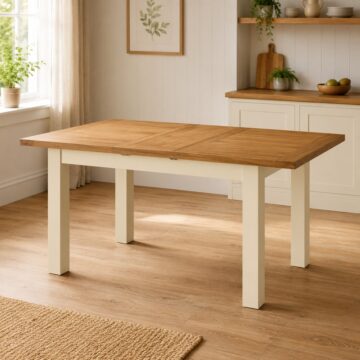 Wynyard Ivory Extending Dining Table | 120 - 153cm