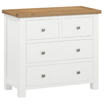 Wynyard White 2 Over 2 Chest of Drawers