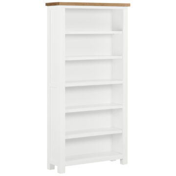 Wynyard White 6′ Bookcase