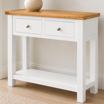 Wynyard White Large Console Table