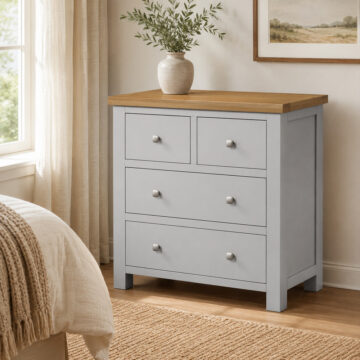 Wynyard Grey 2 Over 2 Chest