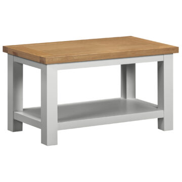 Wynyard Grey Small Coffee Table With Shelf