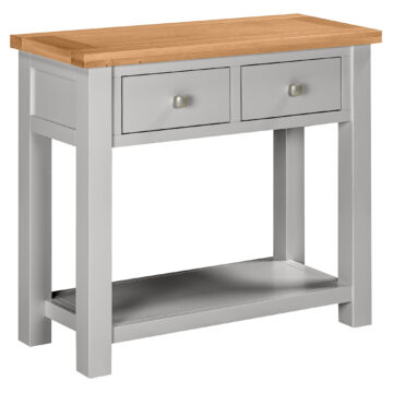 Wynyard Grey 2 Drawer Large Console Table