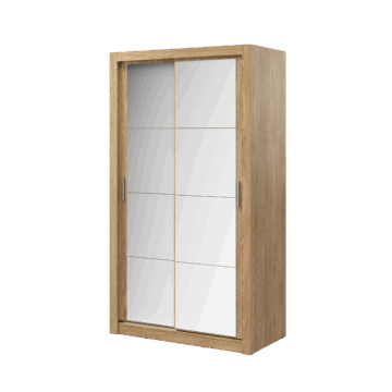 Durango 120cm Sliding Door Wardrobe | Shetland Oak