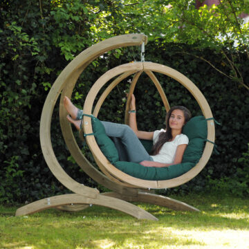 Globo Hammock Single Seater Chair Set - Verde